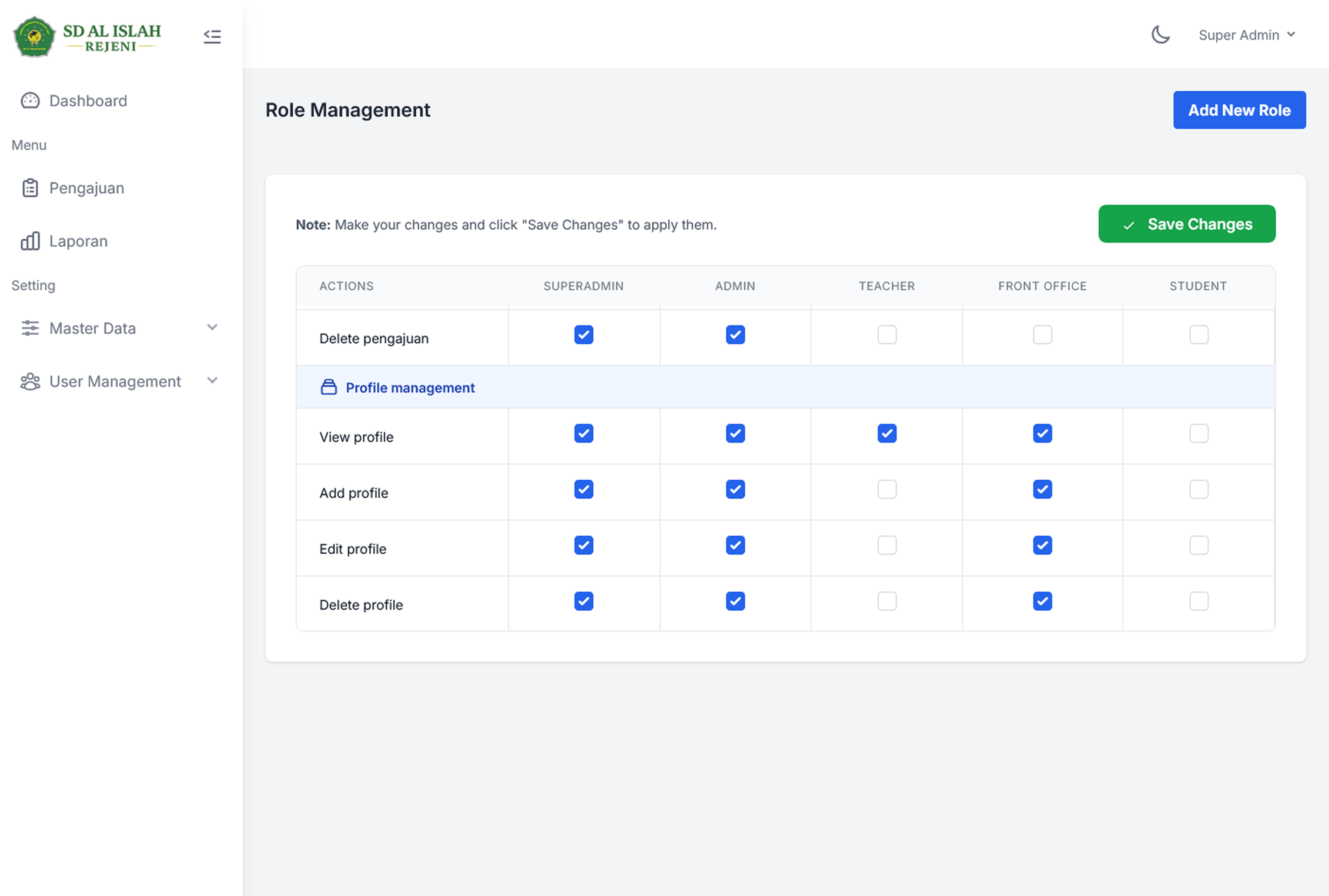 Attendance Management Dashboard 3